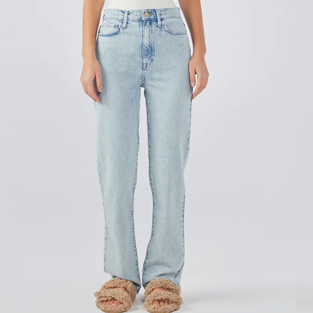 Triarchy V-High Rise Straight Leg - Summer Light Indigo - size 25